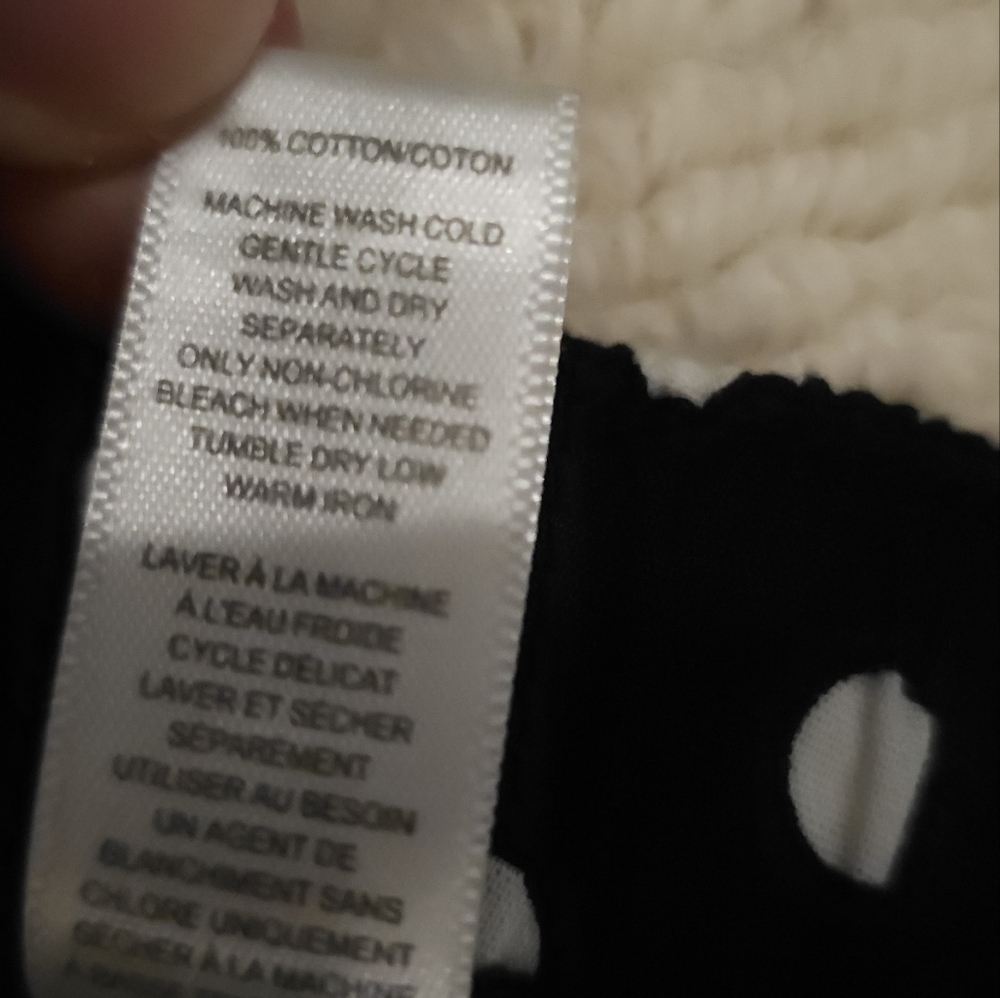 Old Navy Cotton Black white polka dots Clover Lounge Wear - Picture 5 of 6